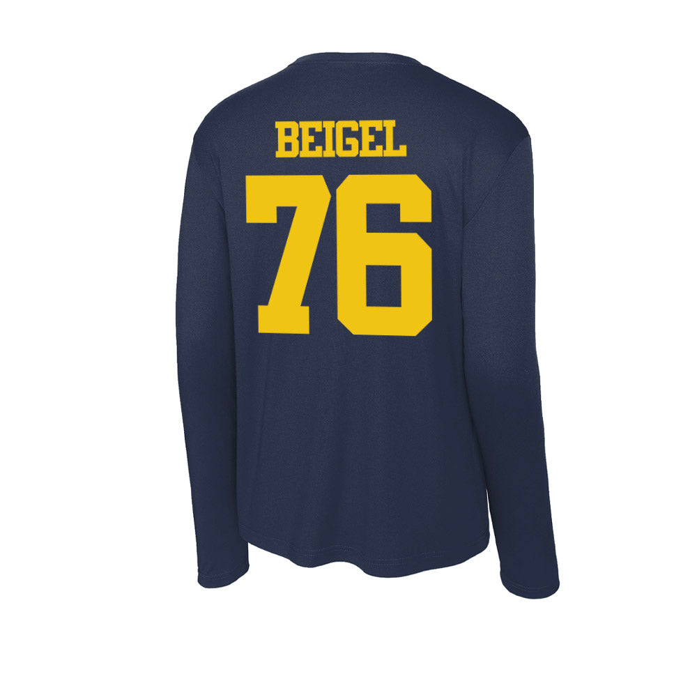 Michigan - NCAA Football : Manuel Beigel - Activewear Long Sleeve T-Shirt-1