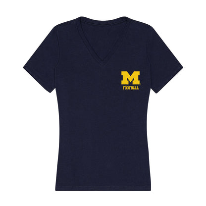 Michigan - NCAA Football : JJ Buchanan - Classic Shersey Women's V-Neck T-Shirt-0