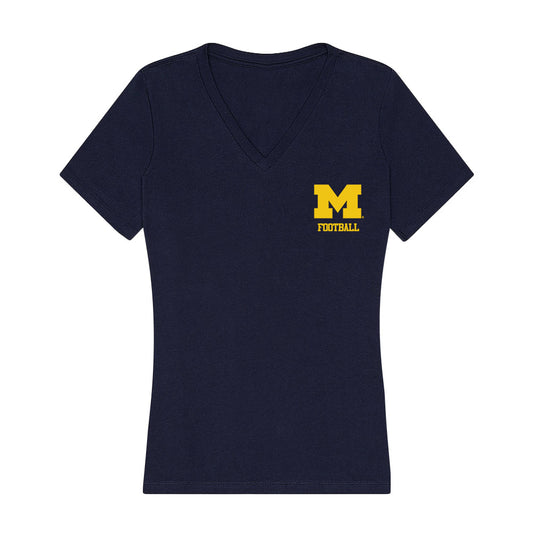 Michigan - NCAA Football : JJ Buchanan - Classic Shersey Women's V-Neck T-Shirt-0