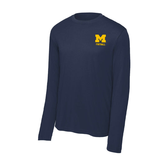 Michigan - NCAA Football : Christian Pierce - Classic Shersey Activewear Long Sleeve T-Shirt-0