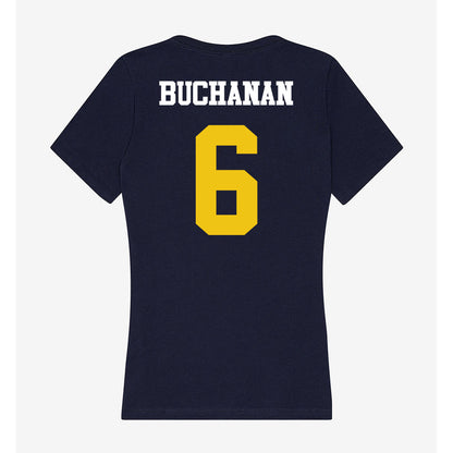 Michigan - NCAA Football : JJ Buchanan - Classic Shersey Women's V-Neck T-Shirt-1