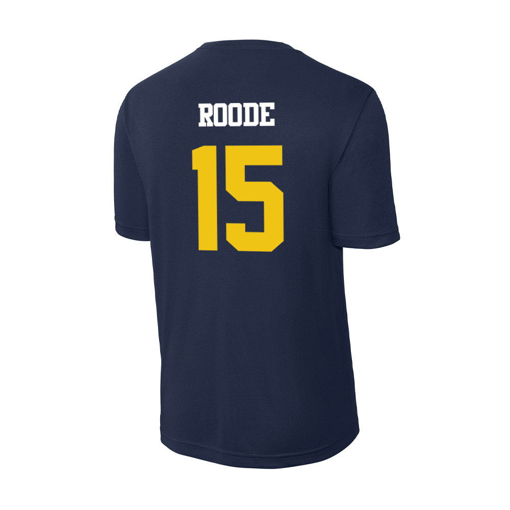 Michigan - NCAA Men's Lacrosse : Nick Roode - Activewear T-Shirt-1