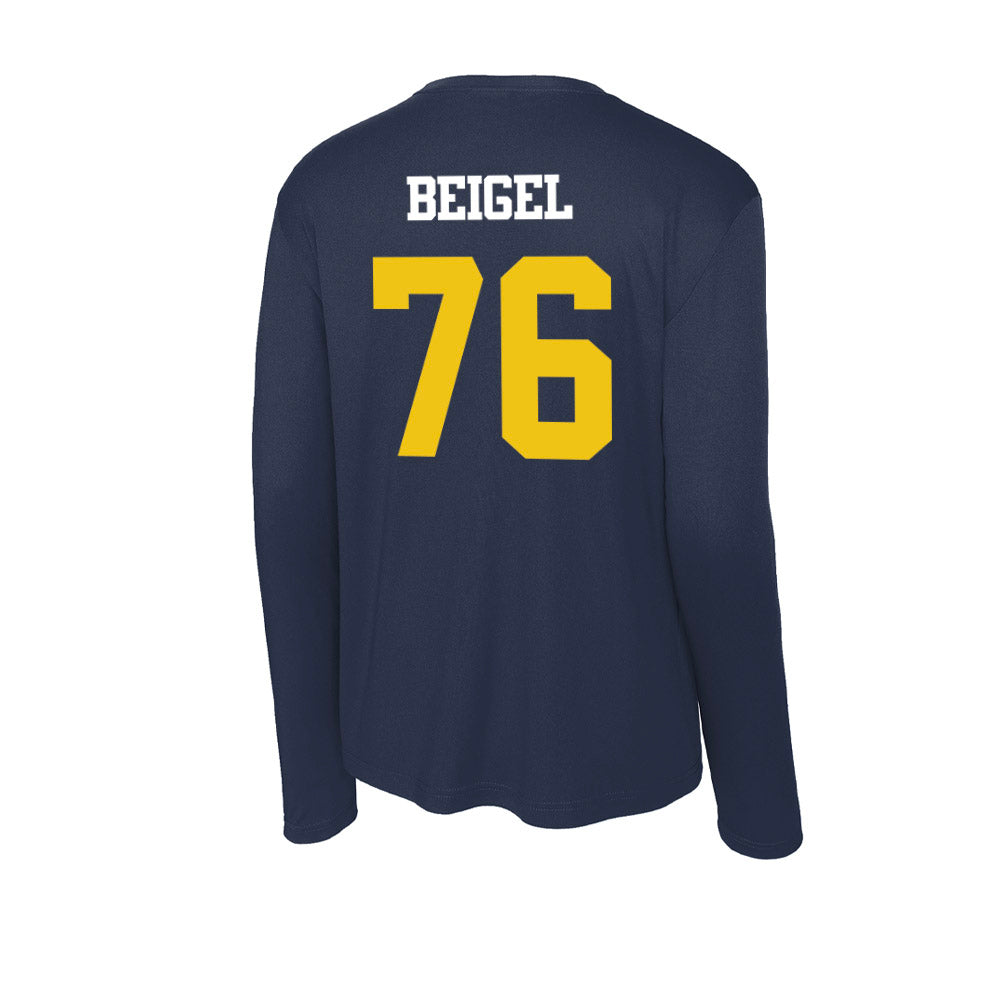 Michigan - NCAA Football : Manuel Beigel - Activewear Long Sleeve T-Shirt-1