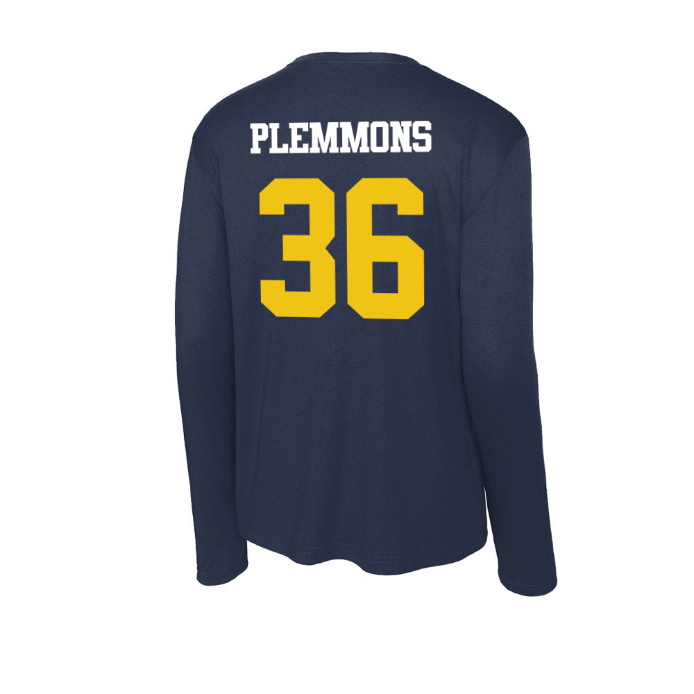 Michigan - NCAA Men's Lacrosse : Brandon Plemmons - Activewear Long Sleeve T-Shirt-1