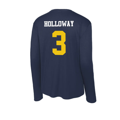 Michigan - NCAA Women's Basketball : Mila Holloway - Activewear Long Sleeve T-Shirt-1