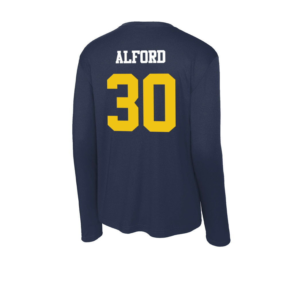 Michigan - NCAA Football : Max Alford - Activewear Long Sleeve T-Shirt-1