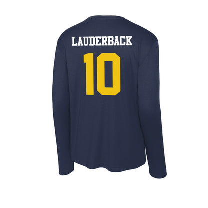 Michigan - NCAA Men's Lacrosse : Nick Lauderback - Activewear Long Sleeve T-Shirt-1
