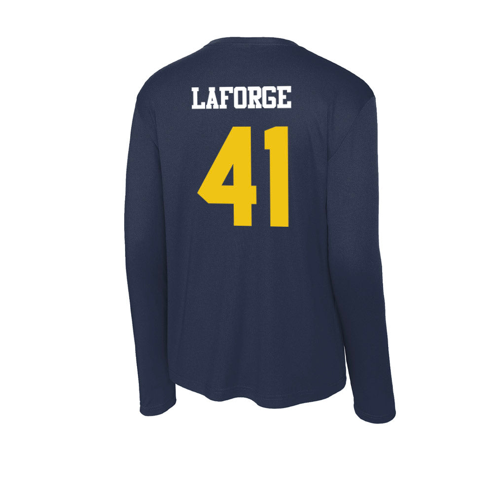Michigan - NCAA Men's Lacrosse : Lucas Laforge - Activewear Long Sleeve T-Shirt-1