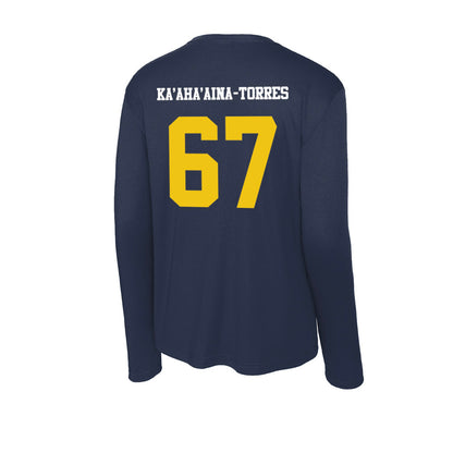 Michigan - NCAA Football : Houston Ka'aha'aina-Torres - Activewear Long Sleeve T-Shirt-1