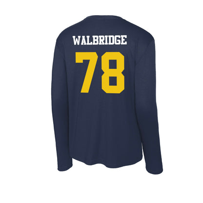 Michigan - NCAA Football : Marky Walbridge - Activewear Long Sleeve T-Shirt-1