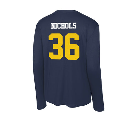 Michigan - NCAA Football : Josh Nichols - Activewear Long Sleeve T-Shirt-1