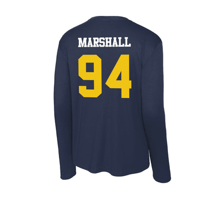 Michigan - NCAA Football : Nate Marshall - Activewear Long Sleeve T-Shirt-1