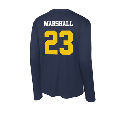 Michigan - NCAA Football : Jordan Marshall - Activewear Long Sleeve T-Shirt-1