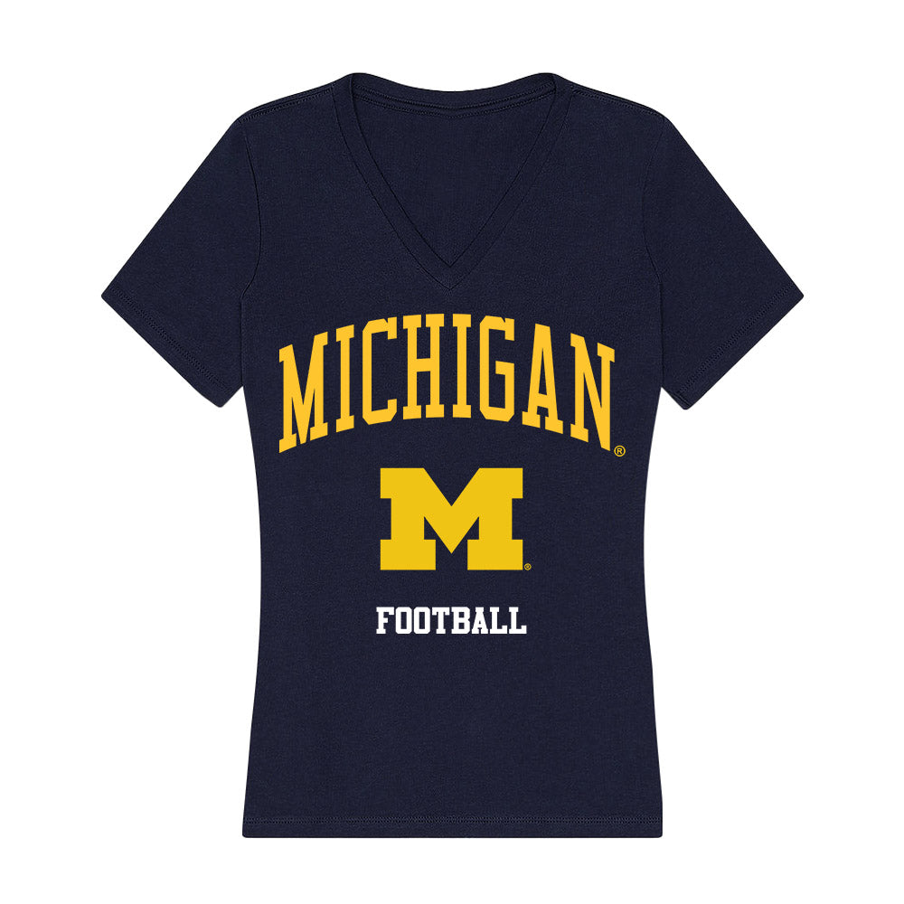 Michigan - NCAA Football : JJ Buchanan - Classic Shersey Women's V-Neck T-Shirt-0