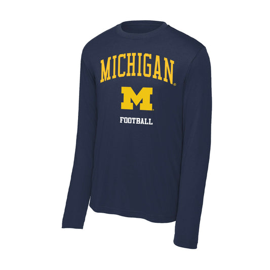 Michigan - NCAA Football : Travis Johnson - Classic Shersey Activewear Long Sleeve T-Shirt-0