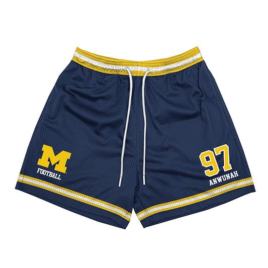 Michigan - NCAA Football : Chibi Anwunah - Shorts-0