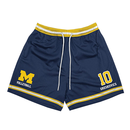 Michigan - NCAA Women's Volleyball : Carly Greskovics - Shorts-0