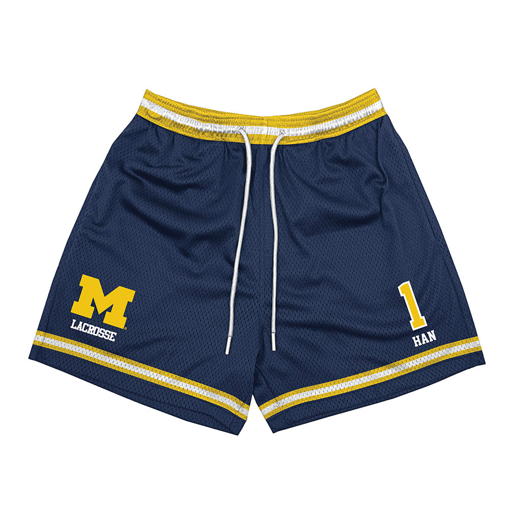 Michigan - NCAA Men's Lacrosse : Matt Han - Shorts-0