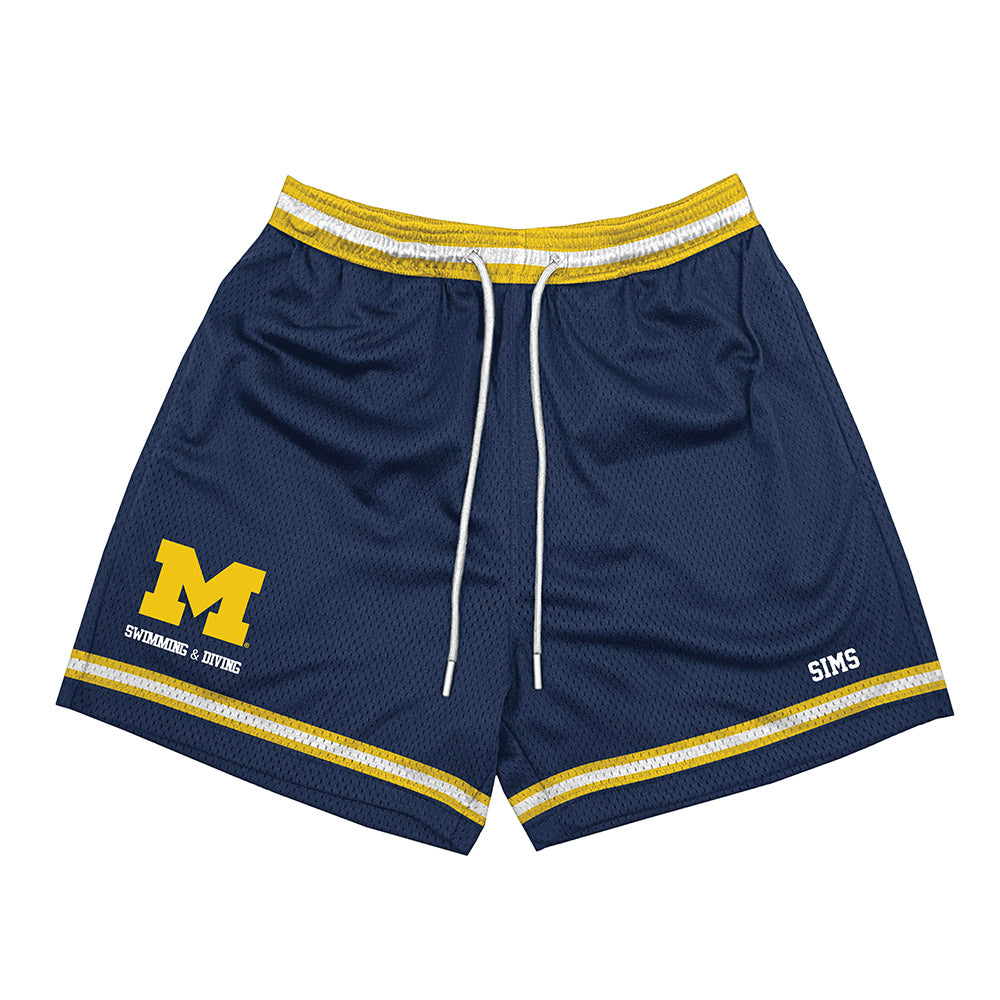 Michigan - NCAA Women's Swimming & Diving : Bella Sims - Shorts-0