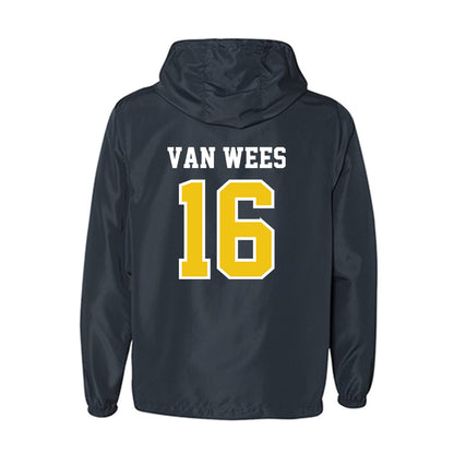 Michigan - NCAA Men's Lacrosse : Kees Van Wees - Windbreaker-1