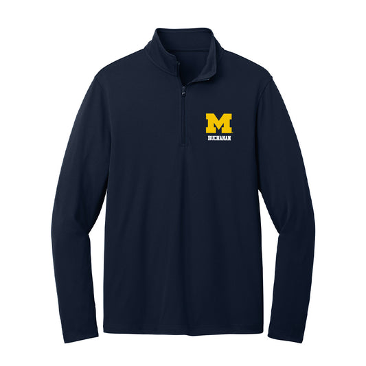 Michigan - NCAA Football : JJ Buchanan - Lightweight Quarter Zip Jacket-0