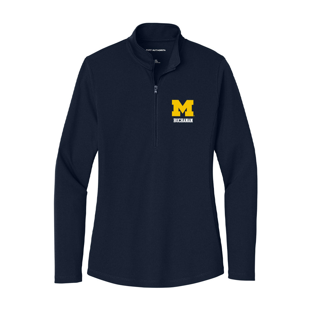 Michigan - NCAA Football : JJ Buchanan - Women's Lightweight Quarter Zip Jacket-0