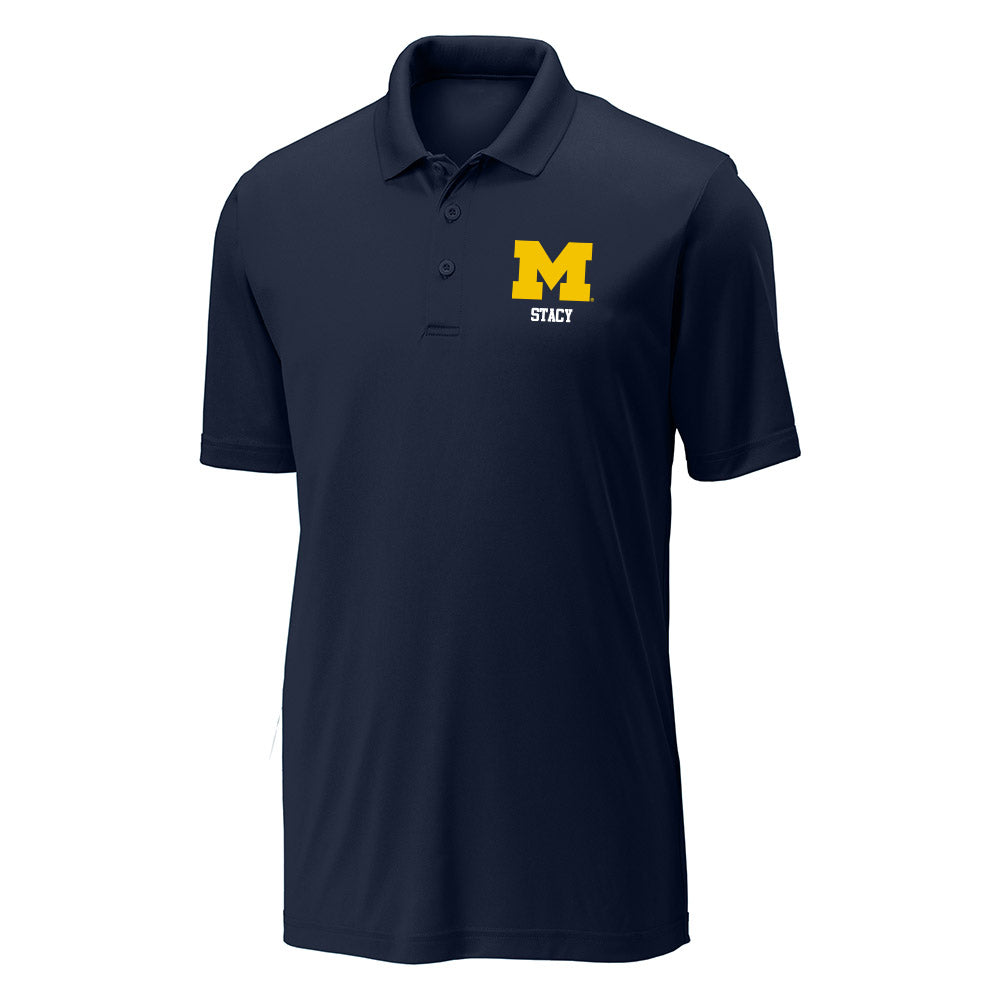 Michigan - NCAA Football : Gary Stacy - Activewear Polo Shirt-0