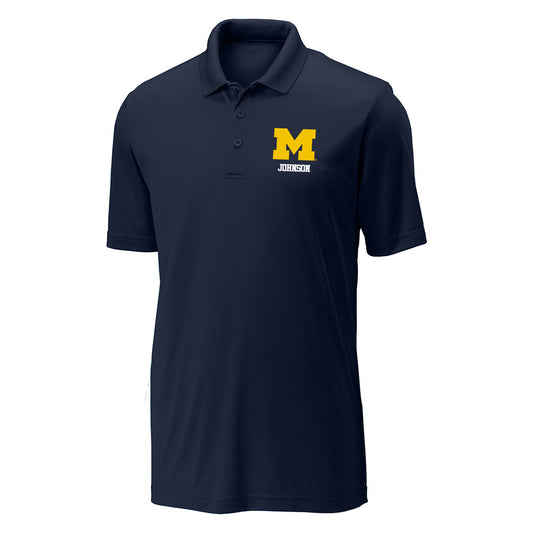 Michigan - NCAA Football : Travis Johnson - Activewear Polo Shirt-0