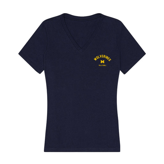 Michigan - NCAA Women's Volleyball : Ellie White - Classic Shersey Women's V-Neck T-Shirt-0