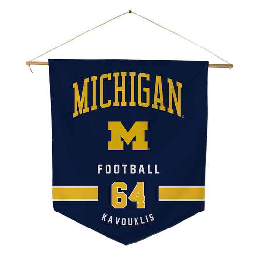 Michigan - NCAA Football : James Kavouklis - Pennant - 18" x 21"-0