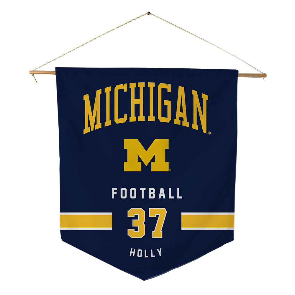 Michigan - NCAA Football : Julius Holly - Pennant - 18" x 21"-0