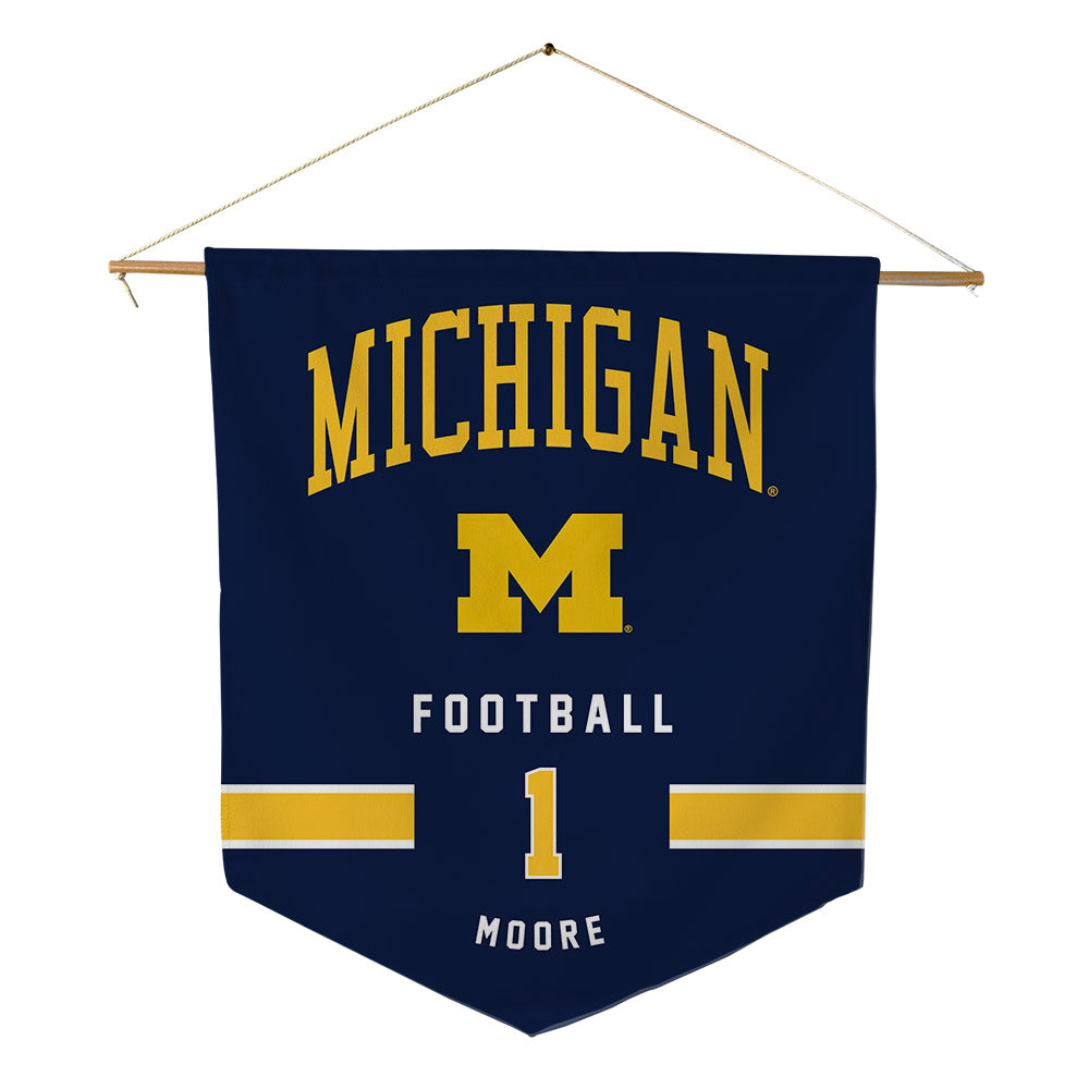Michigan - NCAA Football : Rod Moore - Pennant - 18" x 21"-0