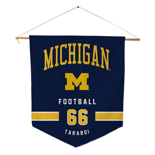 Michigan - NCAA Football : Dan Taraboi - Pennant - 18" x 21"-0