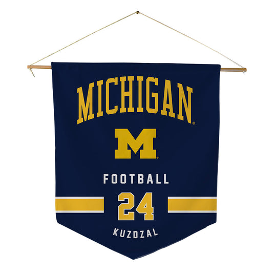 Michigan - NCAA Football : Bryson Kuzdzal - Pennant - 18" x 21"-0