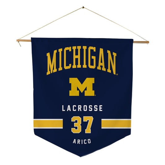 Michigan - NCAA Women's Lacrosse : Emma Arico - Pennant - 18" x 21"-0