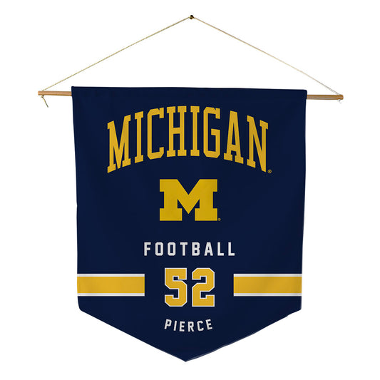 Michigan - NCAA Football : Christian Pierce - Pennant - 18" x 21"-0