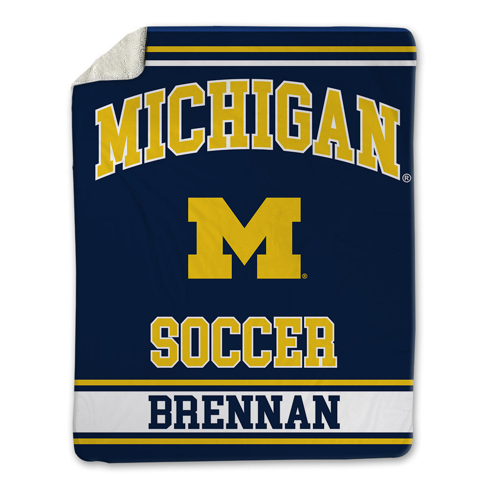 Michigan - NCAA Women's Soccer : Taylor Brennan - Blanket-0