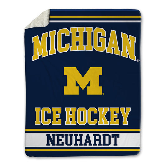 Michigan - NCAA Men's Ice Hockey : Grant Neuhardt - Blanket-0