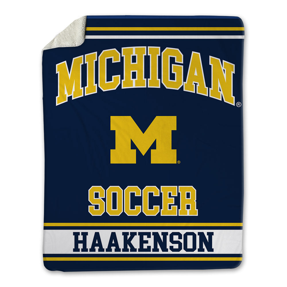 Michigan - NCAA Women's Soccer : Meredith Haakenson - Blanket-0