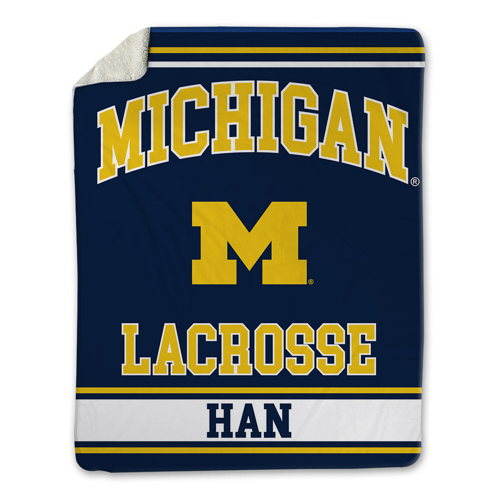Michigan - NCAA Men's Lacrosse : Matt Han - Blanket-0