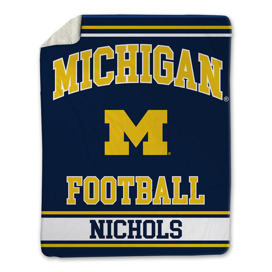 Michigan - NCAA Football : Joshua Nichols - Blanket-0