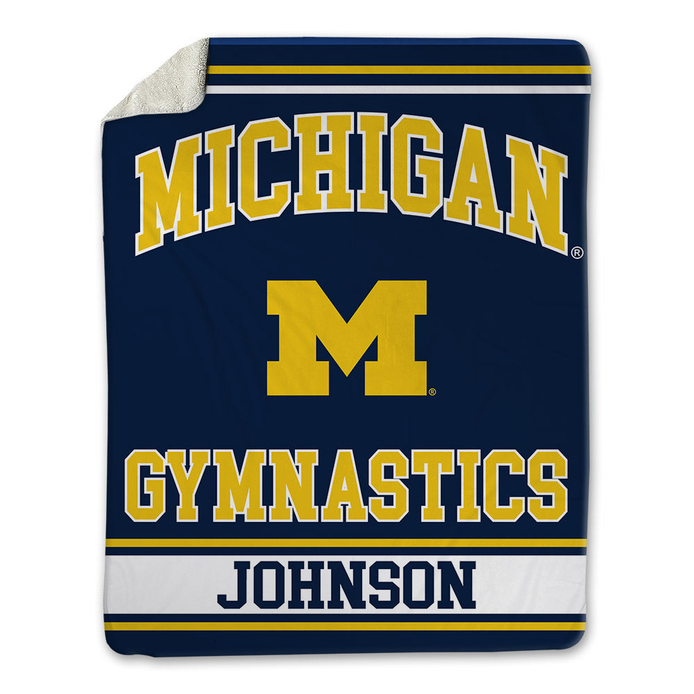 Michigan - NCAA Women's Gymnastics : Anelise Johnson - Blanket-0