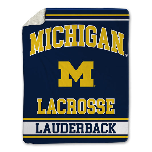 Michigan - NCAA Men's Lacrosse : Nick Lauderback - Blanket-0