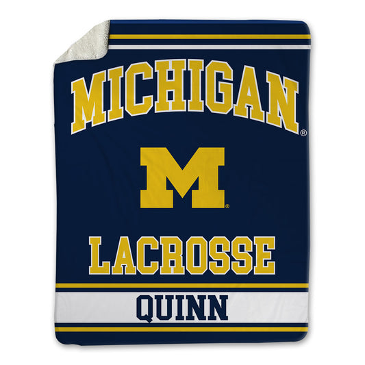 Michigan - NCAA Men's Lacrosse : Crandall Quinn - Blanket-0