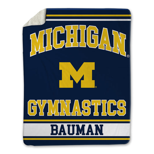 Michigan - NCAA Women's Gymnastics : Carly Bauman - Blanket-0