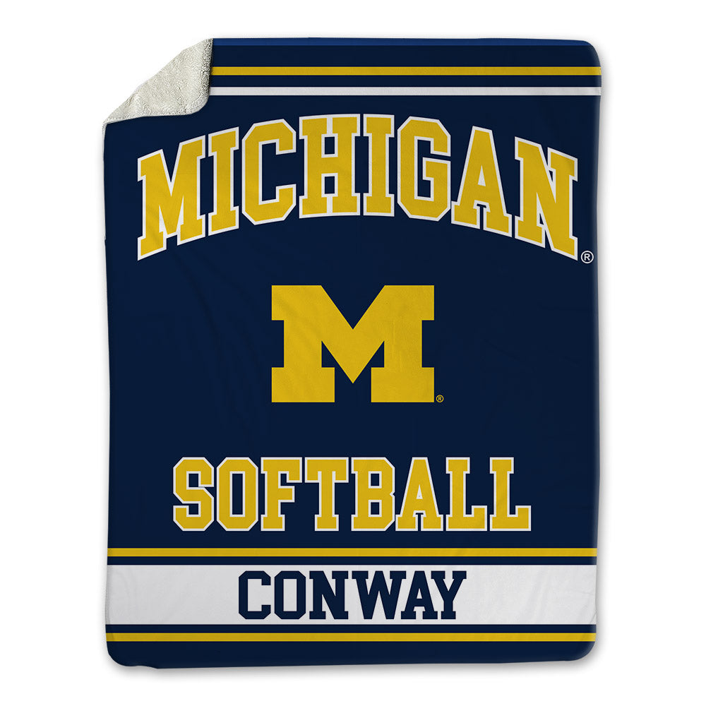 Michigan - NCAA Softball : Jenissa Conway - Blanket-0