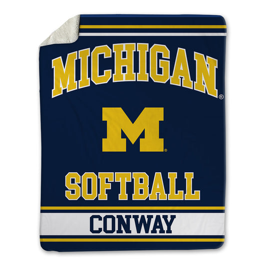 Michigan - NCAA Softball : Jenissa Conway - Blanket-0