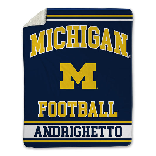 Michigan - NCAA Football : Nico Andrighetto - Blanket-0