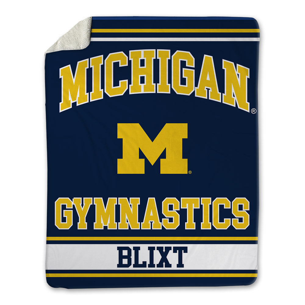 Michigan - NCAA Men's Gymnastics : Landen Blixt - Blanket-0
