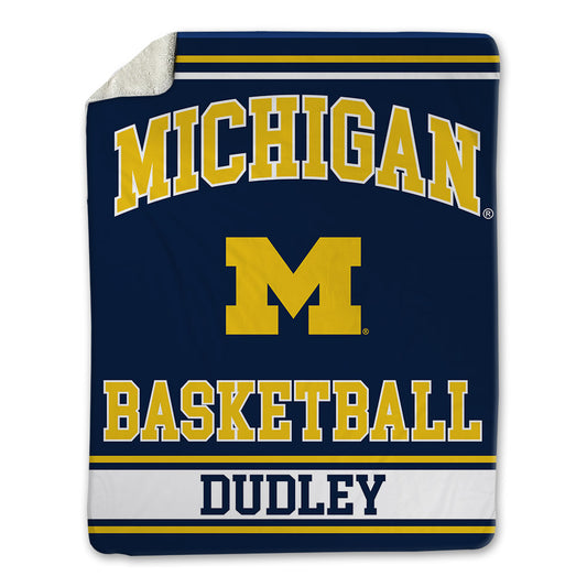 Michigan - NCAA Women's Basketball : Kendall Dudley - Blanket-0